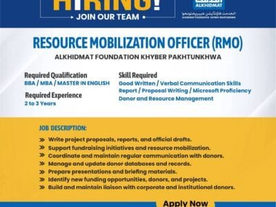 Resource Mobilization Officer (RMO)