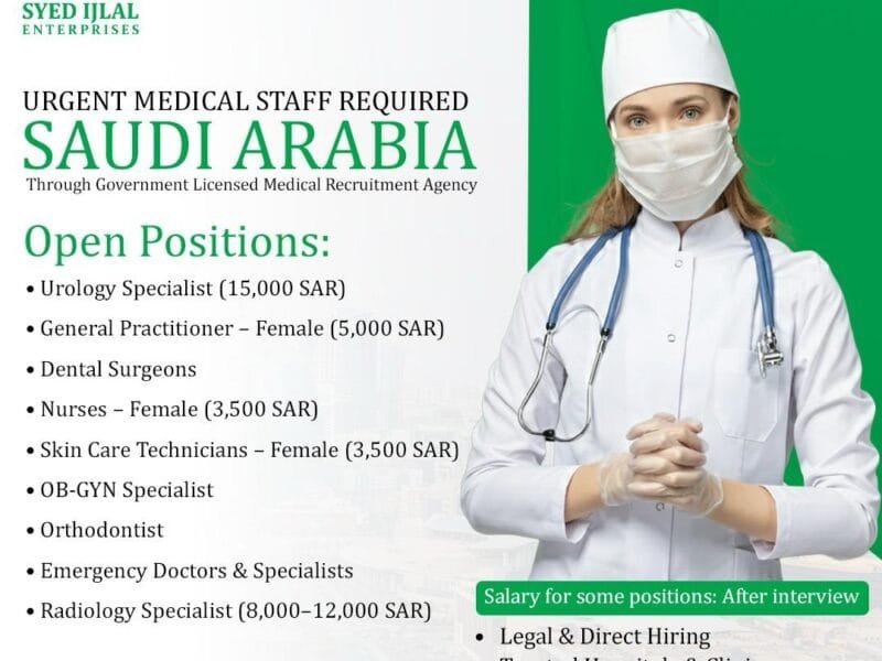 Urgent Medical Staff Required