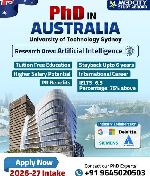 PhD in Artificial Intelligence – Australia