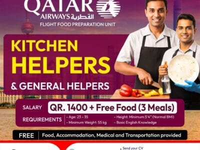 Great opportunity to work with Qatar Airways