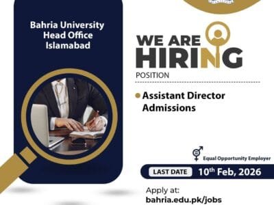  We’re Hiring | Bahria University Islamabad