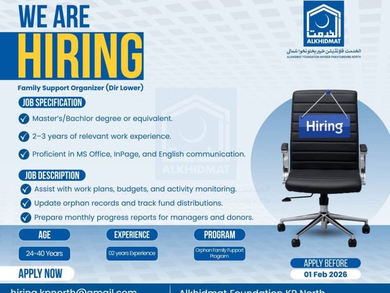 Family Support Organizer-Alkhidmat Foundation Dir Lower