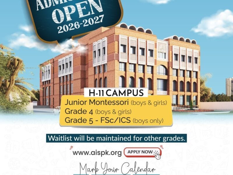  ADMISSIONS OPEN | AlHuda International School – H-11 Campus, Islamabad