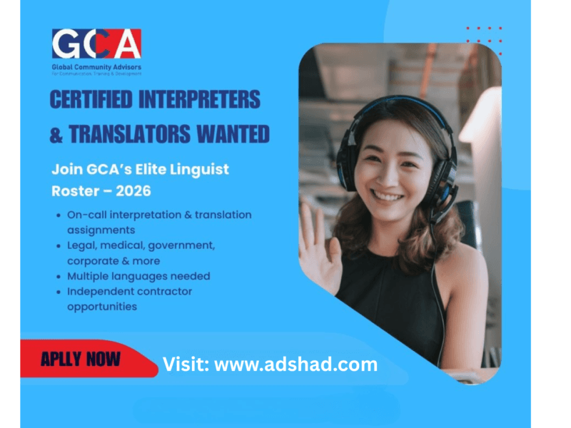 Now Hiring Certified & Qualified Interpreters & Translators