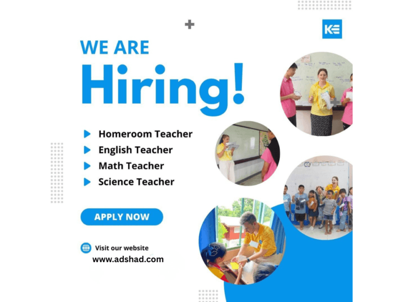Teaching Opportunities-Kids English Thailand (KET) 