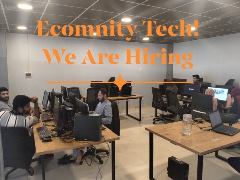  We're Hiring – eCommunity Tech (Rawalpindi)