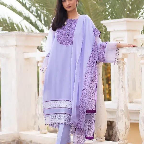 Lyla Luxury Embroidered Festive Chiffon