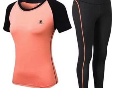 oga Set for Women Breathable Solid Pattern Gym Sports Wear