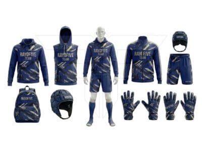 American Football Uniform Set with Helmet Backpack & Duffle Bag