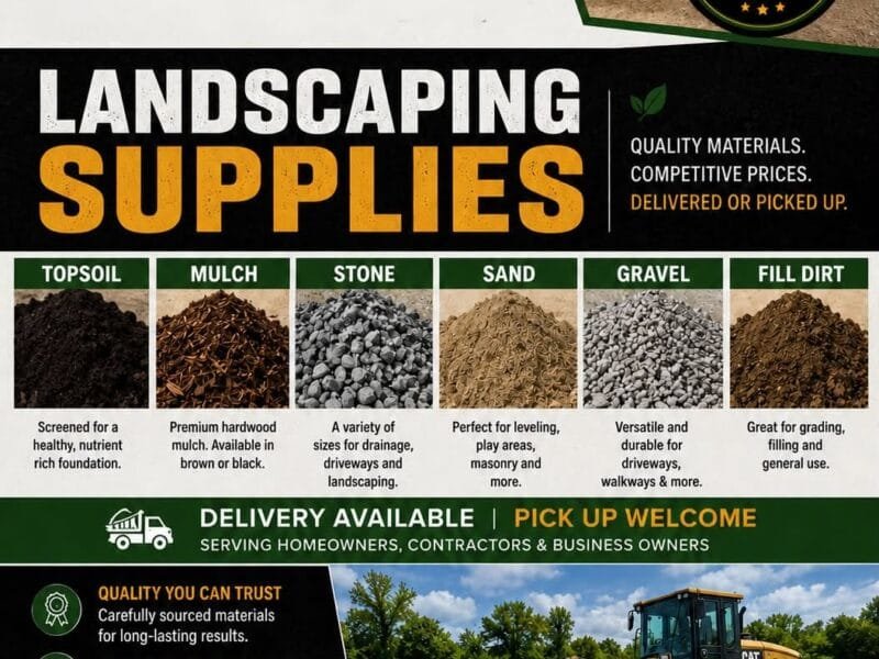 Excavating & Construction Company that offers Commercial & Residential Services.