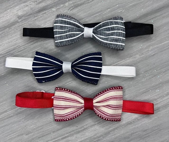 Pinstripe - 8 Adjustable Bow Tie Neckwear