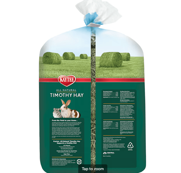 Natural Timothy Hay for Rabbits & Small Animals
