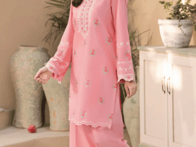 2 Piece Straight Shirt with Culottes