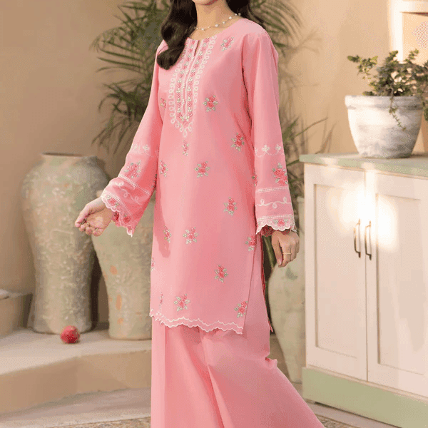 2 Piece Straight Shirt with Culottes