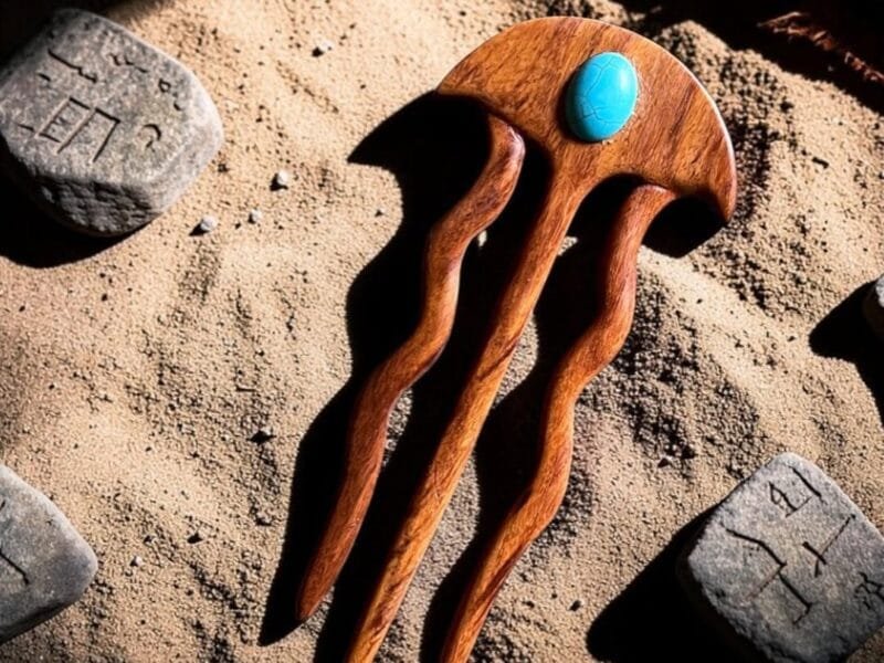 Handcrafted Rosewood Hair Sticks And Forks
