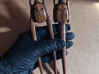 Handcrafted Rosewood Hair Sticks And Forks