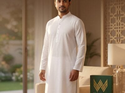 Premium White Lungi