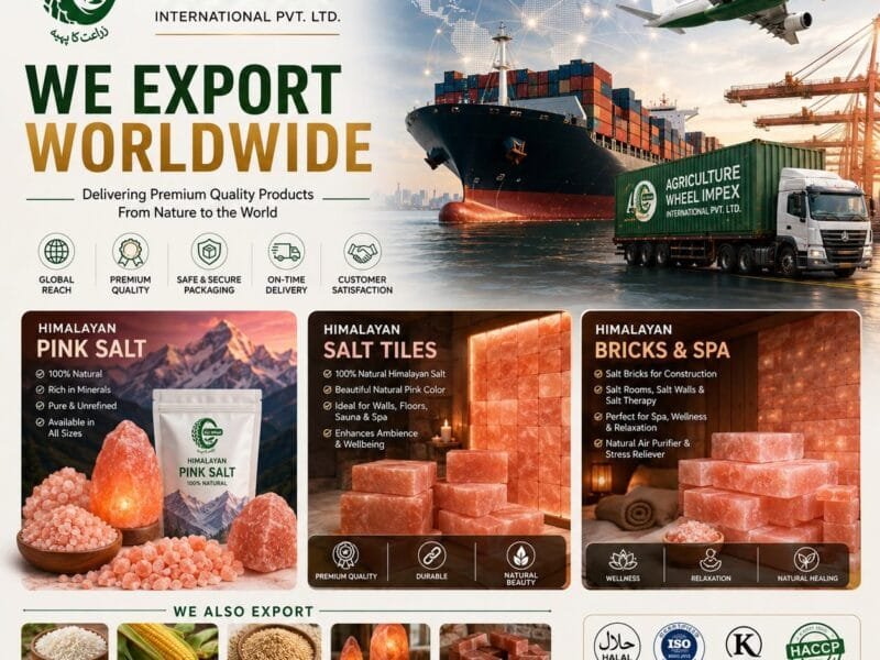 Premium Himalayan Pink Salt & Agricultural Products.