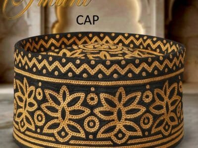 Luxurious embroidery designed original Muscati Omani Cap