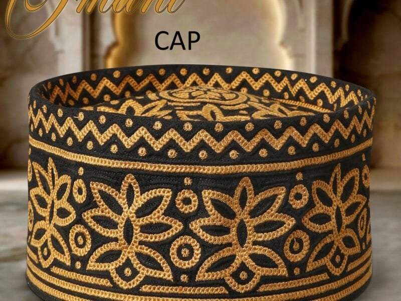 Luxurious embroidery designed original Muscati Omani Cap