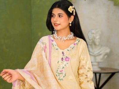 The Golden Bloom Embroidered Suit