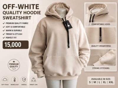 Premium-quality hoodie sweatshirt
