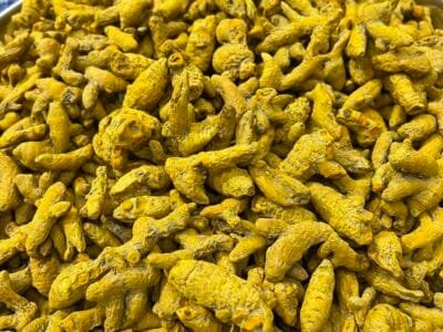Premium Double Polish Turmeric Fingers