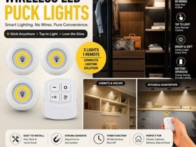 Wireless LED Puck Lights