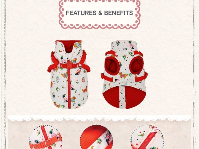 Dogs & Roses Dog Coat & Harness
