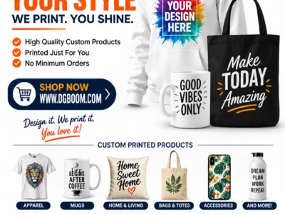 🛍️ EXPRESS YOUR STYLE WITH DGBOOM! 🎨