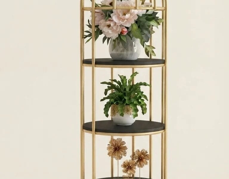 4-Layer Bird Cage Rack Storage Organizer