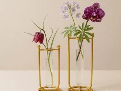 Flower vase with tubet