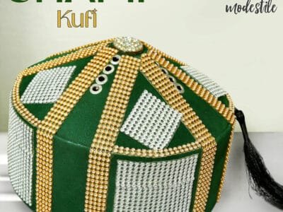 Premium Velvet Fabric Traditional Handmade Kufi Turkey Cap