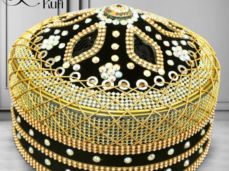 Premium Velvet Fabric Traditional Handmade Kufi Turkey Cap