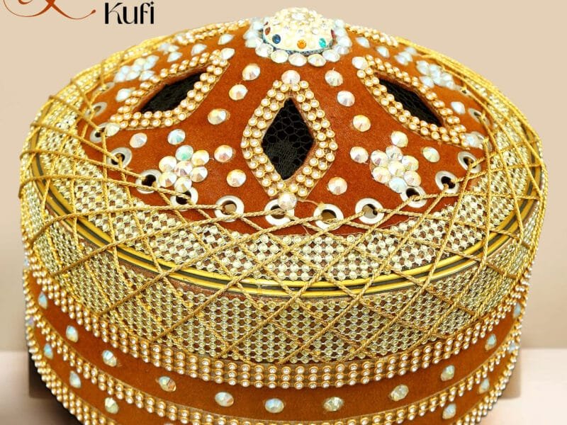 Premium Velvet Fabric Traditional Handmade Kufi Turkey Cap