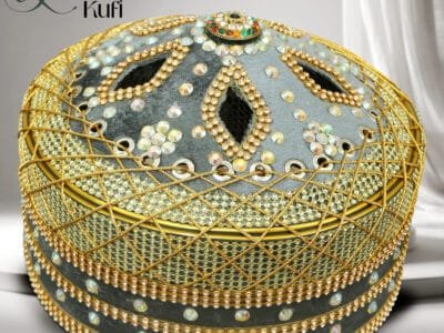 Premium Velvet Fabric Traditional Handmade Kufi Turkey Cap