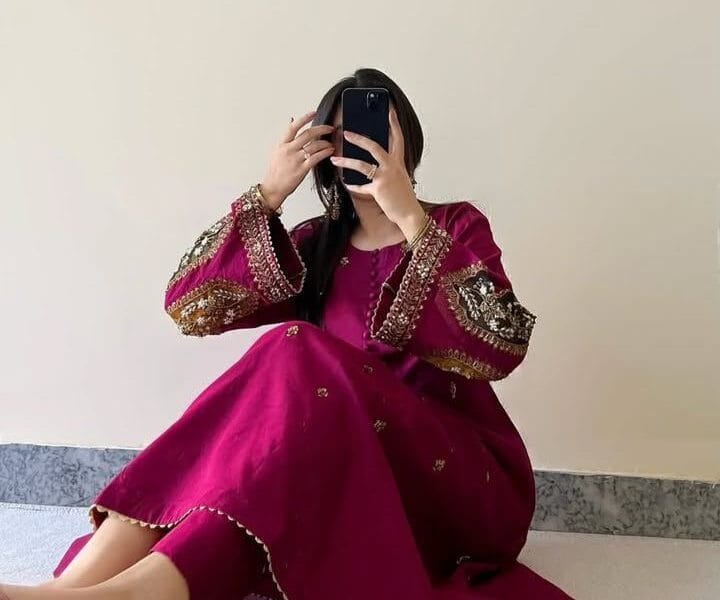 2 PC STITCHED COTTON-LAWN SUIT