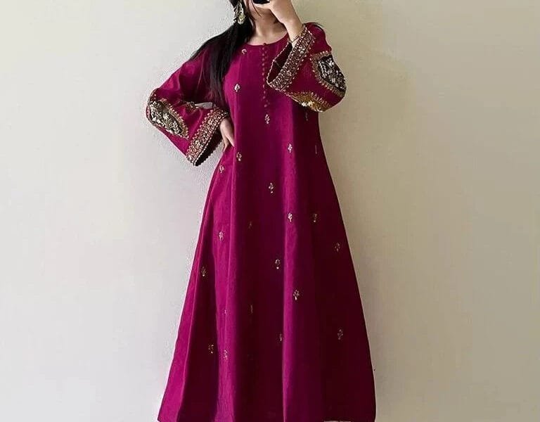2 PC STITCHED COTTON-LAWN SUIT