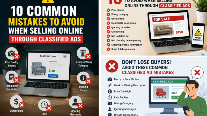 10 Common Mistakes to Avoid When Selling Online Through Classified Ads-adshad.com