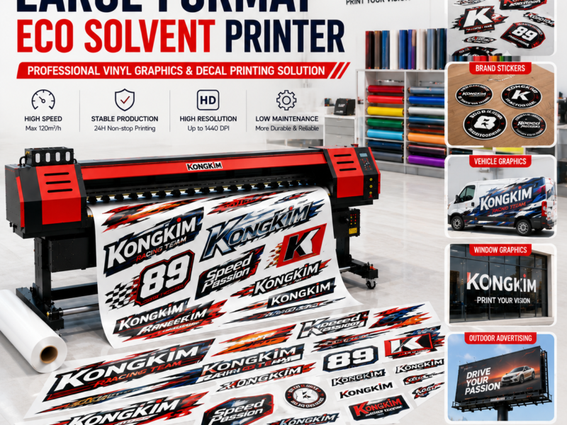 Large Format Eco Solvent Printer and Cutting Plotter