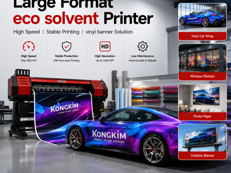 Large Format Eco Solvent Printer and Cutting Plotter