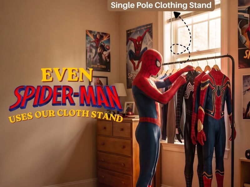 Single Pole Clothing Stand